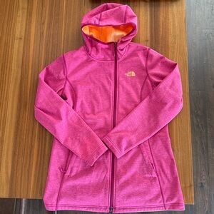 The North Face Fuchsia Ski Jacket with Orange Lining